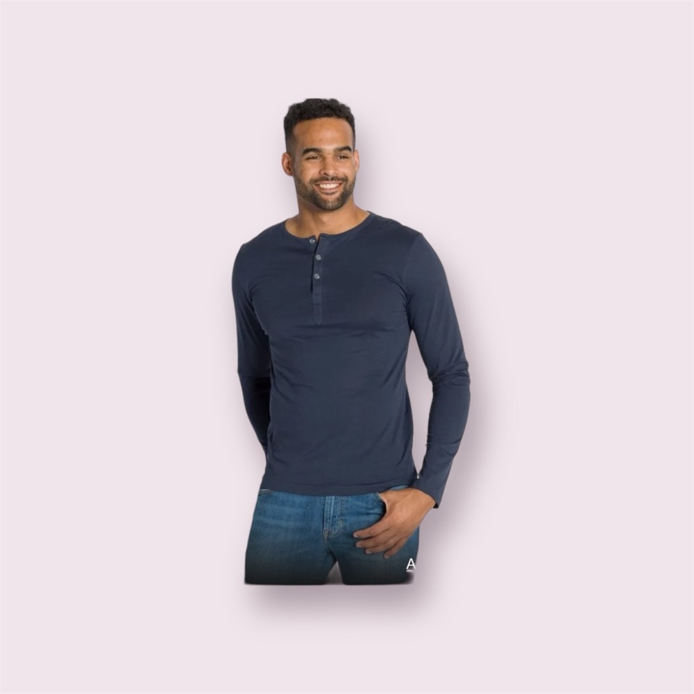 BLDWN Navy Blue Henely